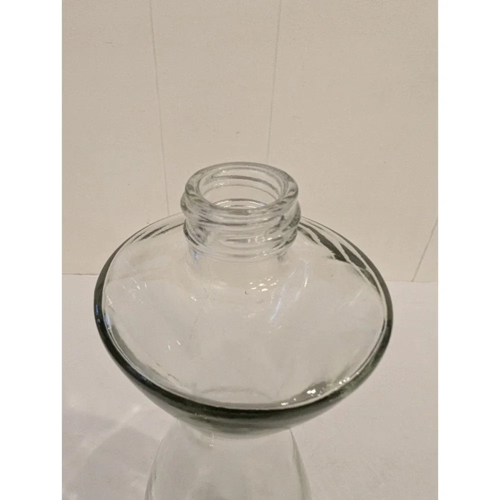 Vintage Old Forester Bourbon Bottle 1950's & VTG MCM Art Deco Glass Genie Bottle